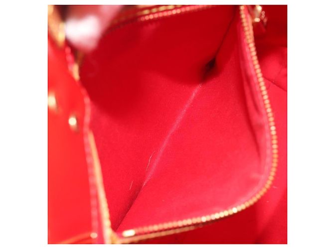 LOUIS VUITTON Borsa Monogram Vernis Reade MM Rosso Rouge M91086 LV Auth ep15522 - vista 22