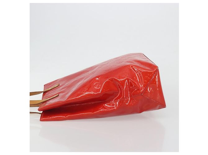 LOUIS VUITTON Borsa Monogram Vernis Reade MM Rosso Rouge M91086 LV Auth ep15522 - vista 4