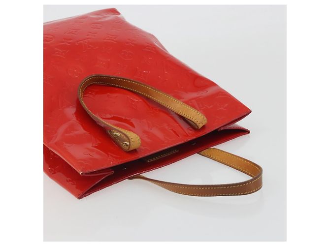 LOUIS VUITTON Borsa Monogram Vernis Reade MM Rosso Rouge M91086 LV Auth ep15522 - vista 6