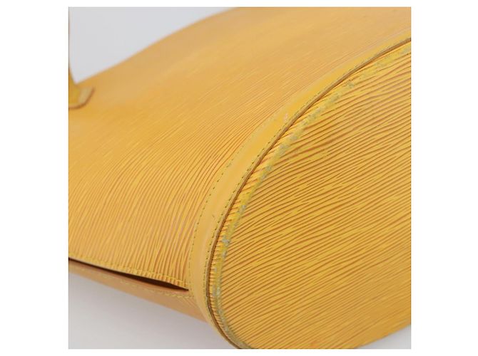 LOUIS VUITTON Epi Saint Jacques Borsa a Spalla Gialla M52269 Auth BA14126 Giallo - vista 13