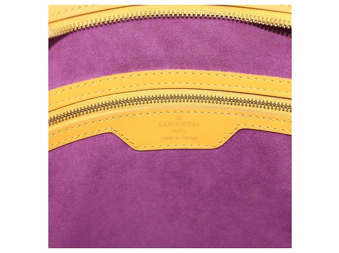 LOUIS VUITTON Epi Saint Jacques Borsa a Spalla Gialla M52269 Auth BA14126 Giallo - vista 15