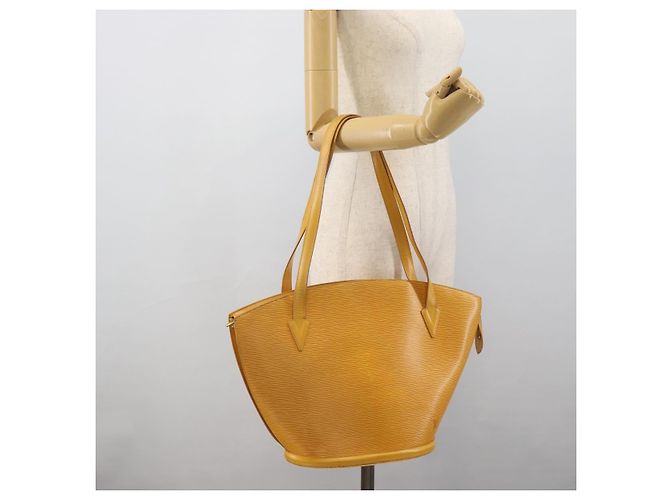 LOUIS VUITTON Epi Saint Jacques Borsa a Spalla Gialla M52269 Auth BA14126 Giallo - vista 22