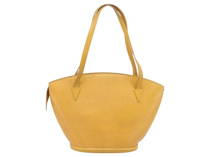 LOUIS VUITTON Epi Saint Jacques Borsa a Spalla Gialla M52269 Auth BA14126 Giallo - vista 3