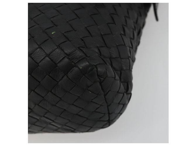 Borsa a Spalla BOTTEGA VENETA INTRECCIATO in Pelle Nera Auth ep15159 - vista 10