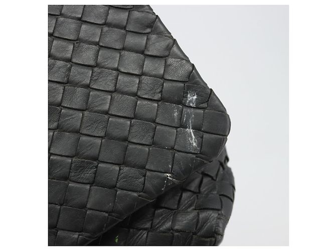 Borsa a Spalla BOTTEGA VENETA INTRECCIATO in Pelle Nera Auth ep15159 - vista 14