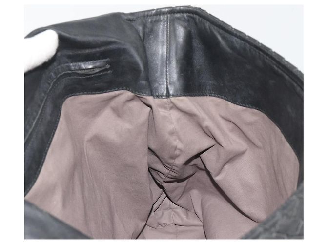 Borsa a Spalla BOTTEGA VENETA INTRECCIATO in Pelle Nera Auth ep15159 - vista 18