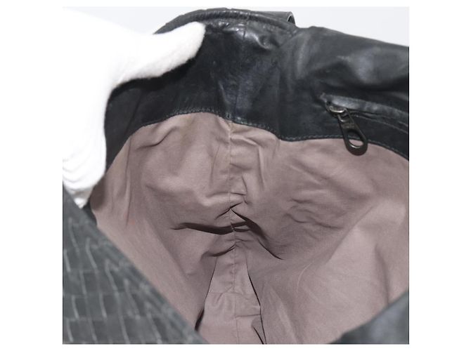 Borsa a Spalla BOTTEGA VENETA INTRECCIATO in Pelle Nera Auth ep15159 - vista 19