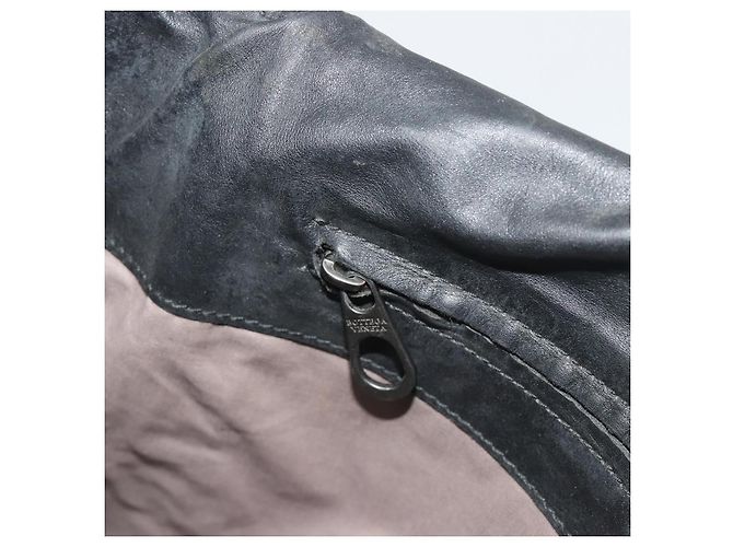 Borsa a Spalla BOTTEGA VENETA INTRECCIATO in Pelle Nera Auth ep15159 - vista 20