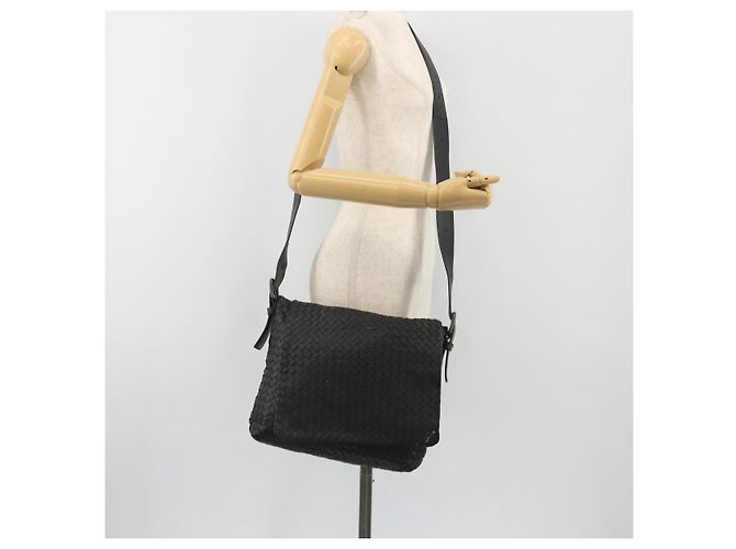 Borsa a Spalla BOTTEGA VENETA INTRECCIATO in Pelle Nera Auth ep15159 - vista 23