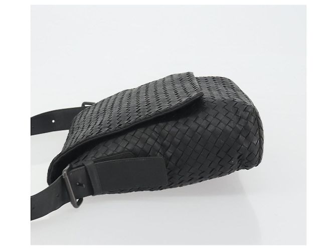 Borsa a Spalla BOTTEGA VENETA INTRECCIATO in Pelle Nera Auth ep15159 - vista 5