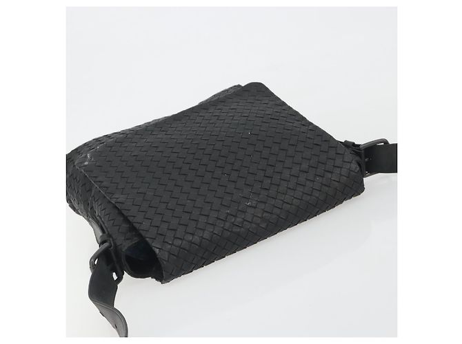 Borsa a Spalla BOTTEGA VENETA INTRECCIATO in Pelle Nera Auth ep15159 - vista 6