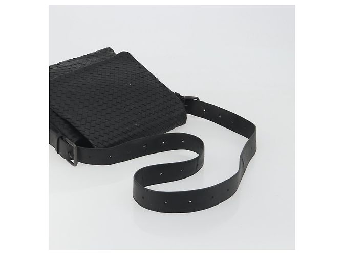 Borsa a Spalla BOTTEGA VENETA INTRECCIATO in Pelle Nera Auth ep15159 - vista 7