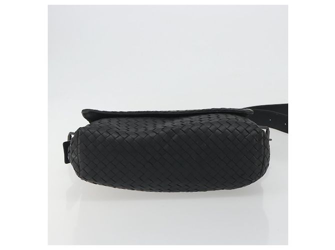 Borsa a Spalla BOTTEGA VENETA INTRECCIATO in Pelle Nera Auth ep15159 - vista 9
