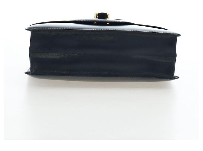 Hermès Borsa a Spalla HERMES Sandrine in Pelle Blu Navy e Oro Auth 190310M D'oro - vista 11