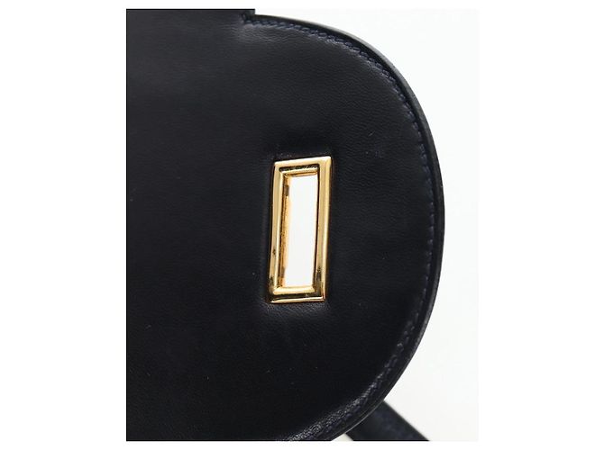 Hermès Borsa a Spalla HERMES Sandrine in Pelle Blu Navy e Oro Auth 190310M D'oro - vista 18