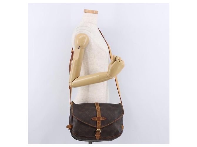 LOUIS VUITTON Borsa a Spalla Monogram Saumur 30 M42256 LV Auth hk3976 Monogramma - vista 27