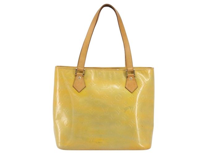 LOUIS VUITTON Borsa Monogram Vernis Houston Gris M91053 LV Auth ep15598 Grigio - vista 13