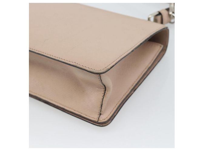 Saffiano Bolsa PRADA em couro Safiano 2way Rosa Prata Auth bs36289 - vista 14