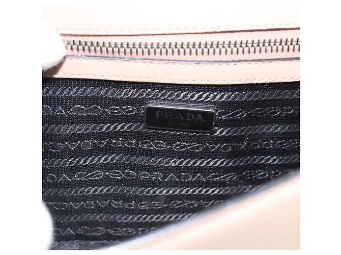 Saffiano Bolsa PRADA em couro Safiano 2way Rosa Prata Auth bs36289 - vista 18