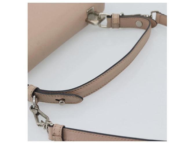 Saffiano Bolsa PRADA em couro Safiano 2way Rosa Prata Auth bs36289 - vista 7