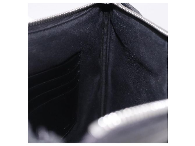 FENDI Zucchino Canvas Clutch Bag Schwarz Auth ki6765V - Ansicht 15