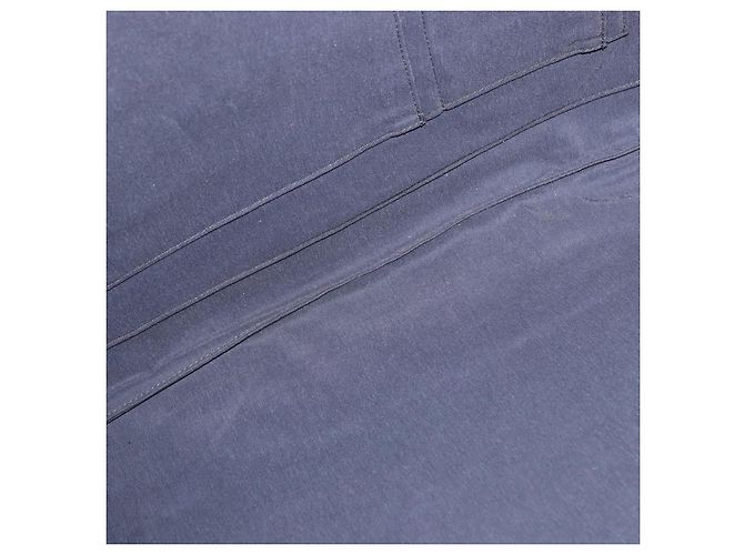 Hermès HERMES Her Line Cabas Handtasche Canvas Grau Silber Auth 193518A Braun - Ansicht 16