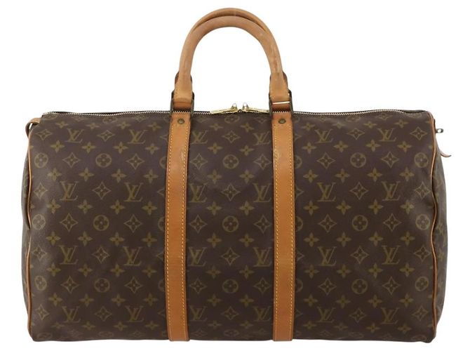 LOUIS VUITTON Borsa Boston Monogram Keepall 50 M41426 LV Auth 193007A Monogramma - vista 2