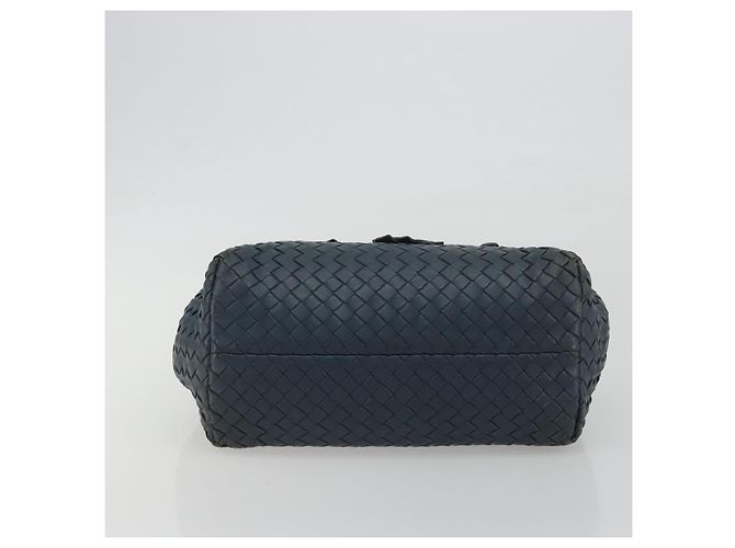 Borsa BOTTEGA VENETA INTRECCIATO in pelle Blu Oro Auth ep15585 - vista 10