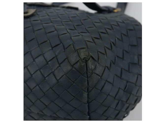 Borsa BOTTEGA VENETA INTRECCIATO in pelle Blu Oro Auth ep15585 - vista 11