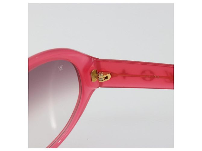 Gafas de sol LOUIS VUITTON Opsation de plástico Rojo Oro Z0078E LV Auth bs36332 Roja Dorado - vista 10