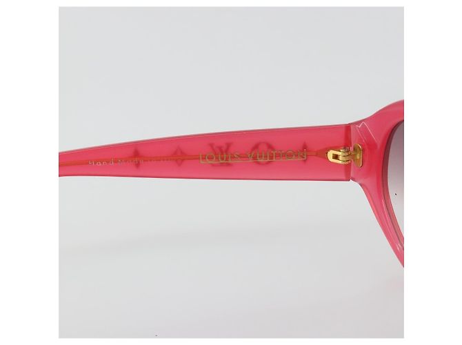 Gafas de sol LOUIS VUITTON Opsation de plástico Rojo Oro Z0078E LV Auth bs36332 Roja Dorado - vista 12