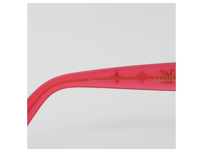 Gafas de sol LOUIS VUITTON Opsation de plástico Rojo Oro Z0078E LV Auth bs36332 Roja Dorado - vista 13