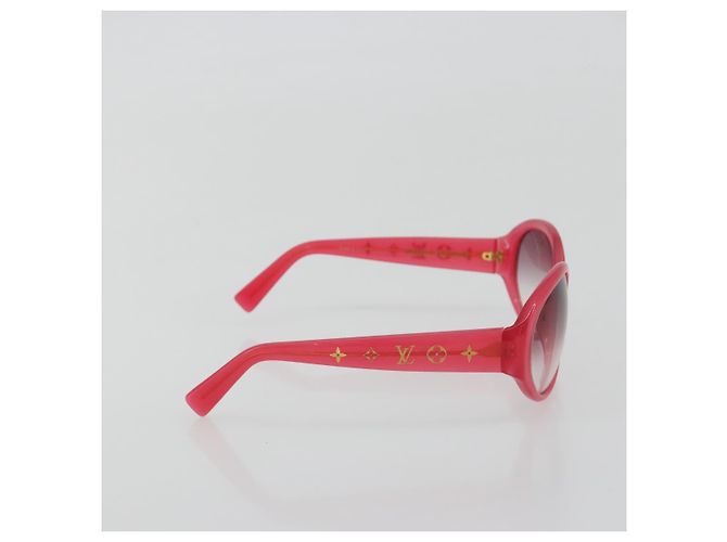 Gafas de sol LOUIS VUITTON Opsation de plástico Rojo Oro Z0078E LV Auth bs36332 Roja Dorado - vista 5