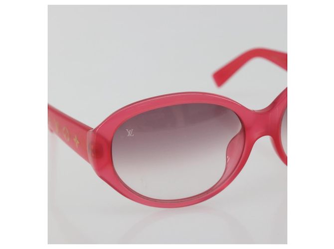 Gafas de sol LOUIS VUITTON Opsation de plástico Rojo Oro Z0078E LV Auth bs36332 Roja Dorado - vista 6