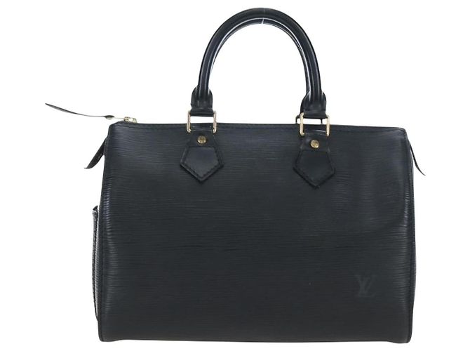 LOUIS VUITTON Epi Speedy 25 Hand Bag Black M59042 LV Auth am12144V Nero - vista 3