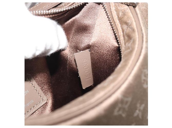 LOUIS VUITTON Borsa a mano Little Boulogne in raso Monogram Beige M92143 Auth 194553A - vista 12