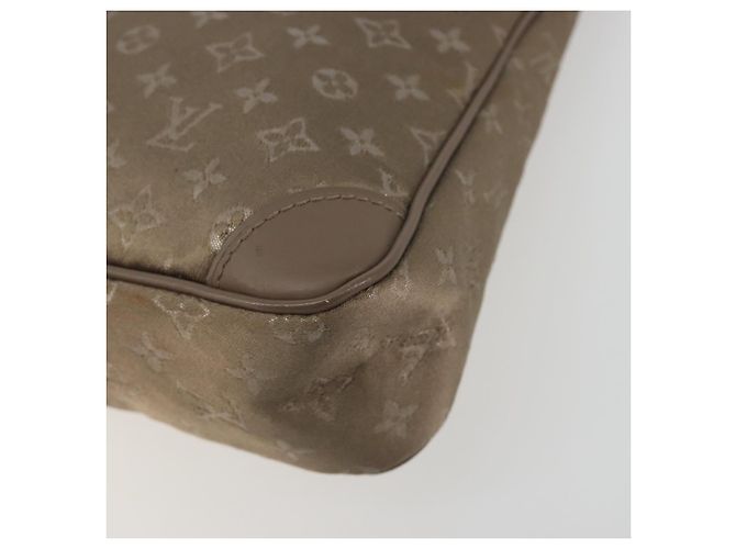 LOUIS VUITTON Borsa a mano Little Boulogne in raso Monogram Beige M92143 Auth 194553A - vista 14