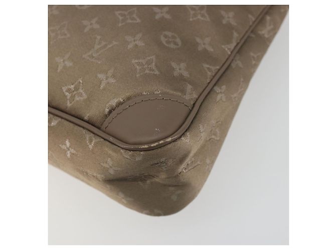 LOUIS VUITTON Borsa a mano Little Boulogne in raso Monogram Beige M92143 Auth 194553A - vista 16