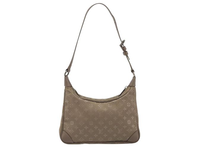 LOUIS VUITTON Borsa a mano Little Boulogne in raso Monogram Beige M92143 Auth 194553A - vista 2