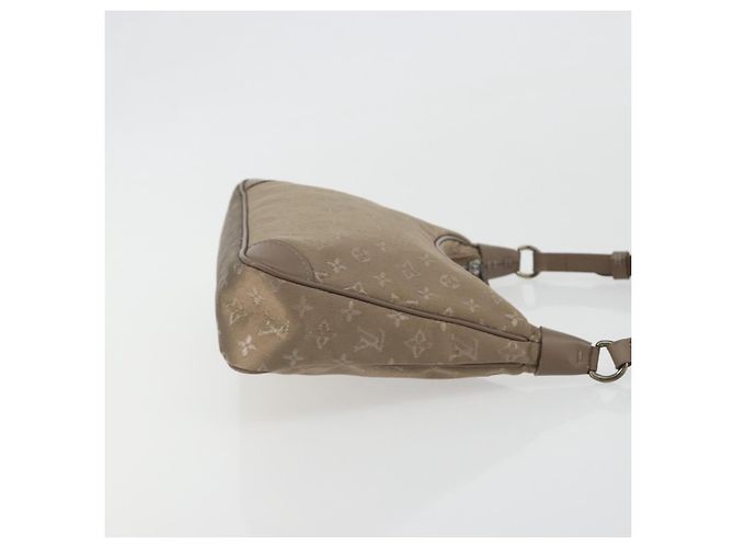 LOUIS VUITTON Borsa a mano Little Boulogne in raso Monogram Beige M92143 Auth 194553A - vista 3