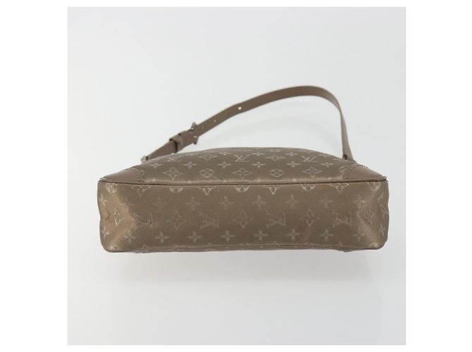 LOUIS VUITTON Borsa a mano Little Boulogne in raso Monogram Beige M92143 Auth 194553A - vista 5