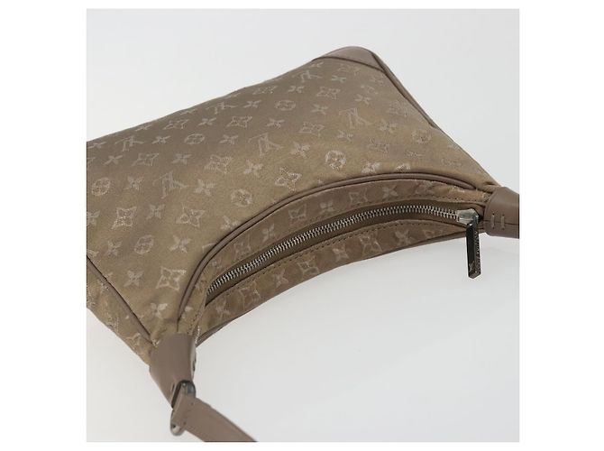 LOUIS VUITTON Borsa a mano Little Boulogne in raso Monogram Beige M92143 Auth 194553A - vista 6