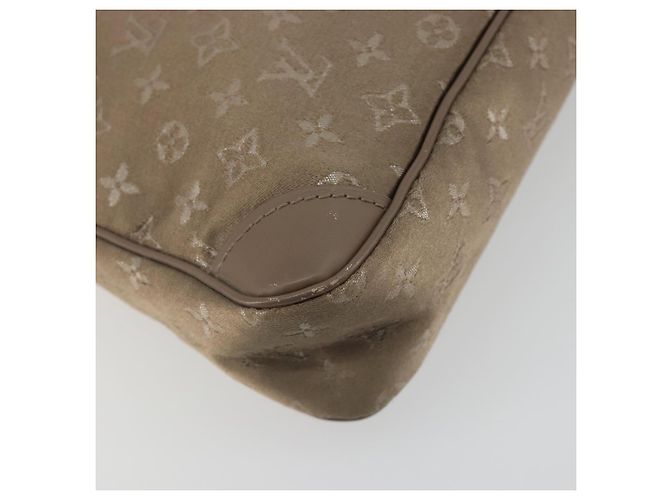 LOUIS VUITTON Borsa a mano Little Boulogne in raso Monogram Beige M92143 Auth 194553A - vista 9