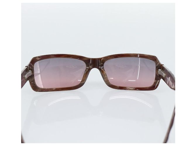 Gafas de sol CHANEL de plástico marrón CC Auth bs36339 Castaño - vista 12