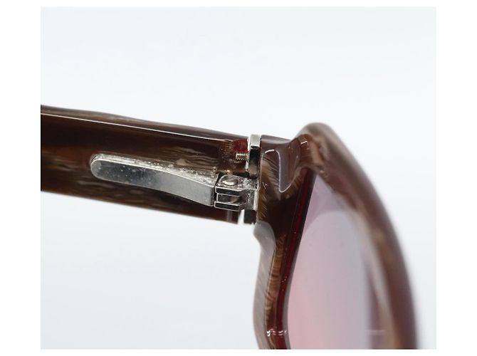 Gafas de sol CHANEL de plástico marrón CC Auth bs36339 Castaño - vista 16