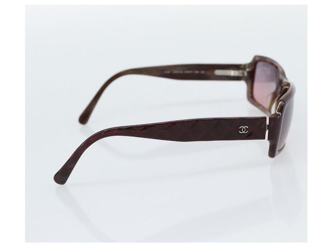 Gafas de sol CHANEL de plástico marrón CC Auth bs36339 Castaño - vista 4