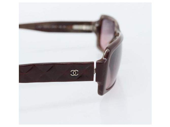 Gafas de sol CHANEL de plástico marrón CC Auth bs36339 Castaño - vista 5