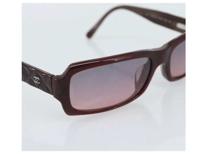 Gafas de sol CHANEL de plástico marrón CC Auth bs36339 Castaño - vista 8