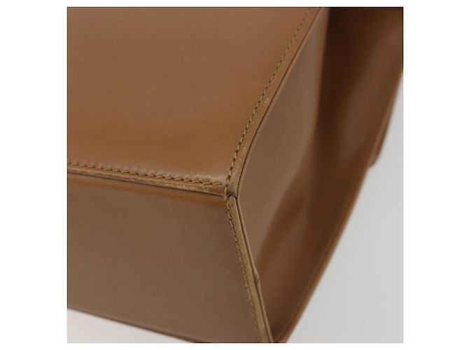 Salvatore Ferragamo Gancini Schultertasche Leder Braun Gold Auth 193110 Golden - Ansicht 12