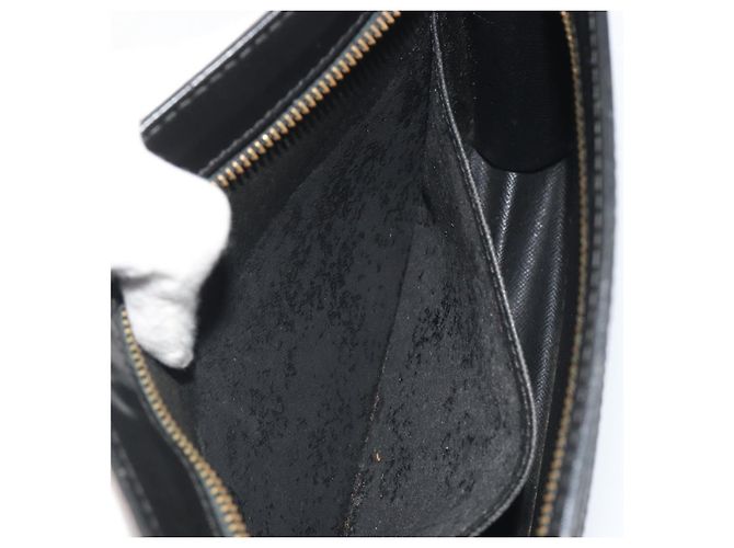 LOUIS VUITTON Epi Pochette Homme Clutch Nero M52522 LV Auth ep15569 - vista 10